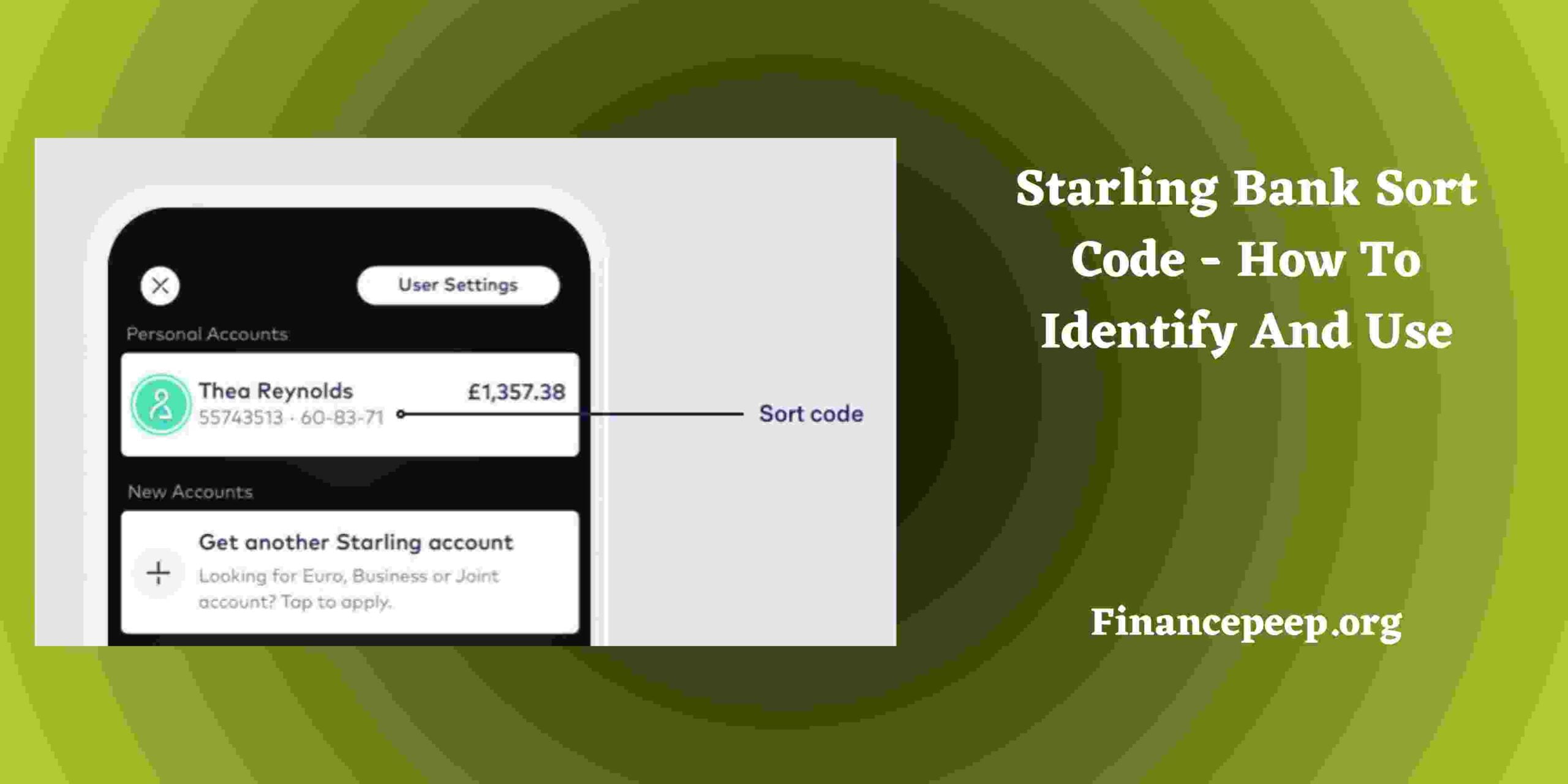 Starling Bank Sort Code - How To Identify And Use - Finance Peep